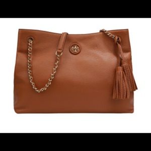 Tory Burch Handbag Bag Whipstitch Leather Tote